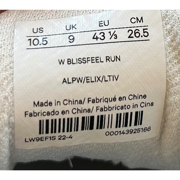 Lululemon BlissFeel Run Shoes Women Size 10.5 White/Elixir/Light Ivory VGC - Picture 5 of 5